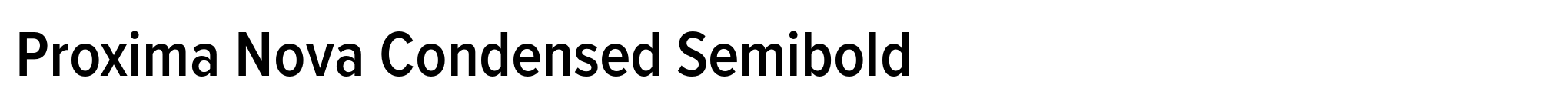 Proxima Nova Condensed Semibold image